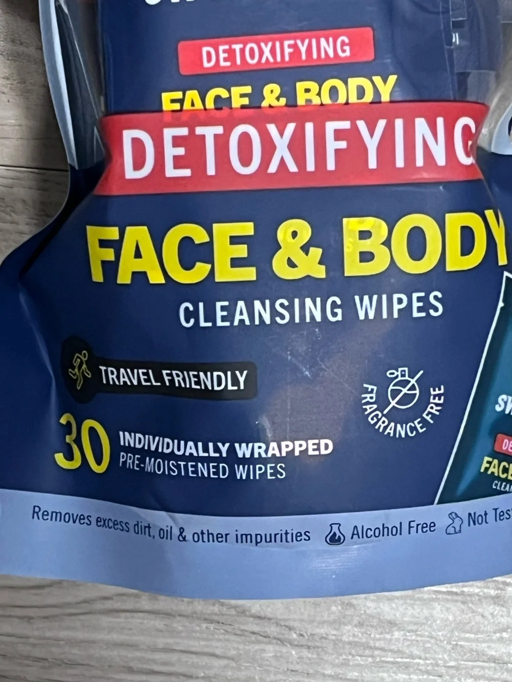 SWYPE Wipes Detoxifying Face & Body Cleansing Wipes 30 Count NEW in package